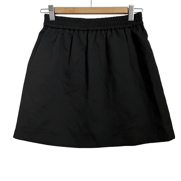 Vero Moda NWT Women's Dani Tulip High Waisted Mini A Line Skirt Black - Picture 3 of 5